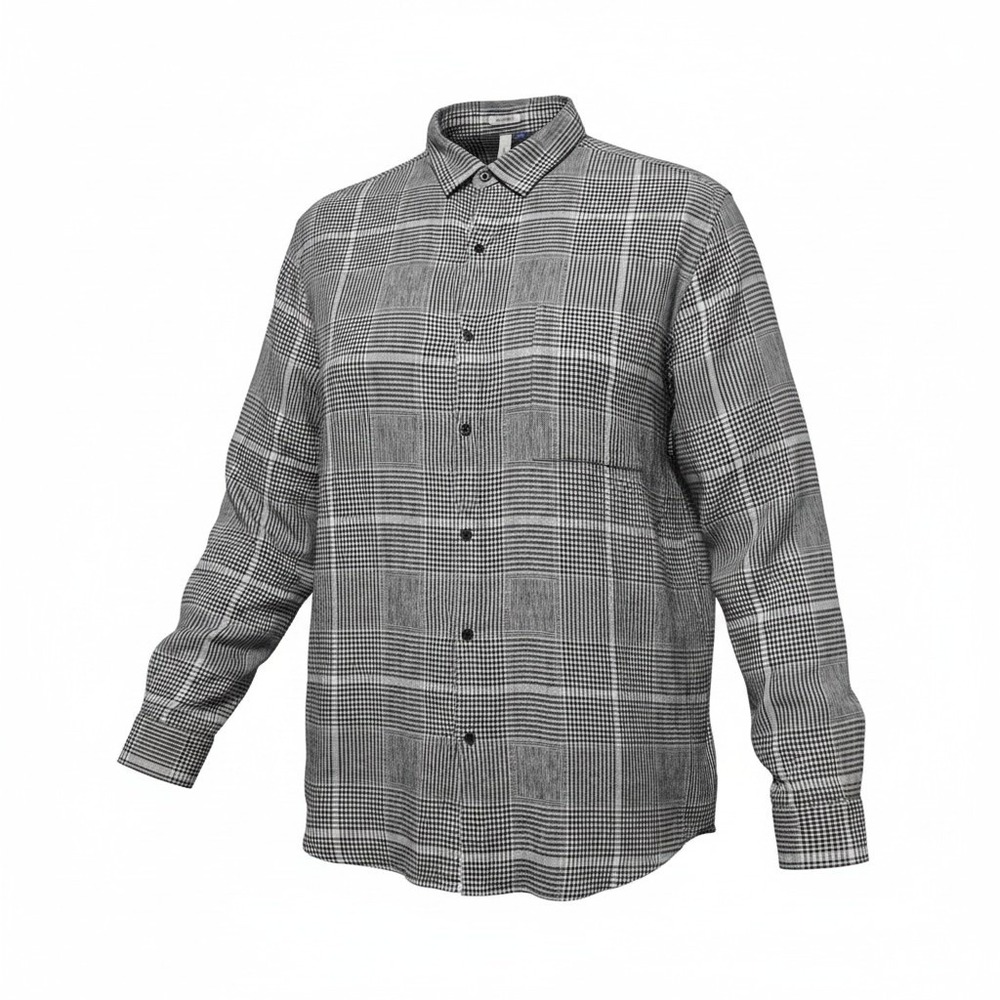 Artefact Mens sz 3X Linen Viscose Button Down Summer Beachy Plaid Casual Shirt